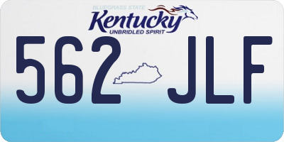 KY license plate 562JLF