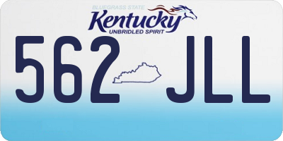 KY license plate 562JLL