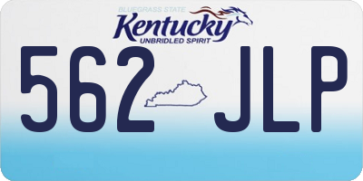 KY license plate 562JLP