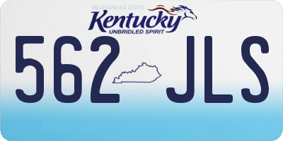 KY license plate 562JLS