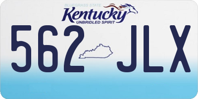 KY license plate 562JLX