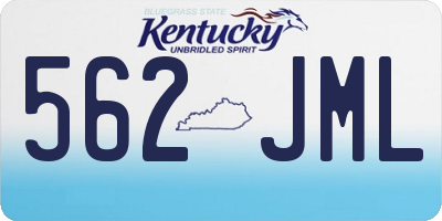KY license plate 562JML