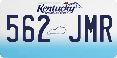 KY license plate 562JMR