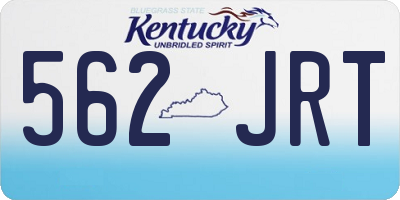 KY license plate 562JRT