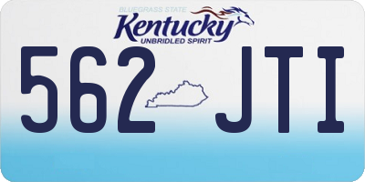 KY license plate 562JTI