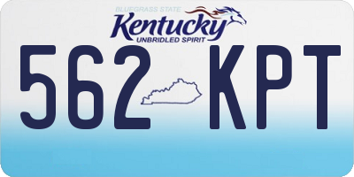 KY license plate 562KPT