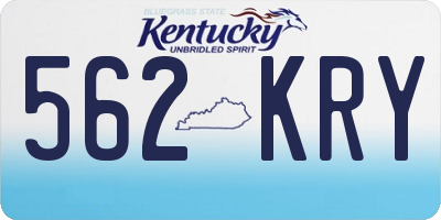 KY license plate 562KRY
