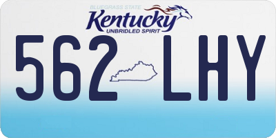 KY license plate 562LHY