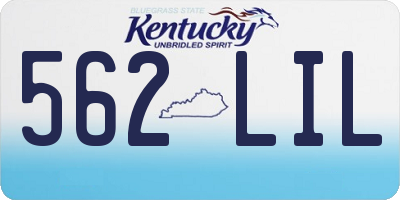 KY license plate 562LIL