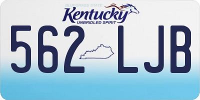 KY license plate 562LJB