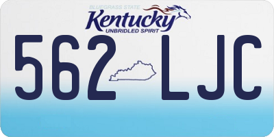 KY license plate 562LJC