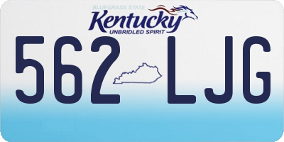 KY license plate 562LJG
