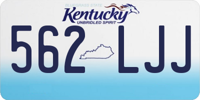 KY license plate 562LJJ