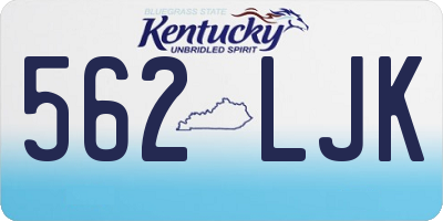 KY license plate 562LJK