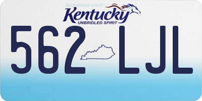 KY license plate 562LJL