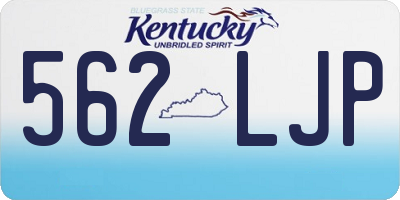 KY license plate 562LJP