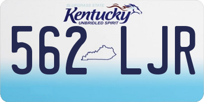 KY license plate 562LJR