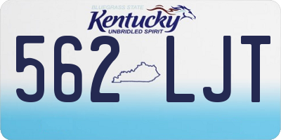 KY license plate 562LJT
