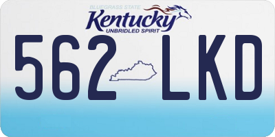 KY license plate 562LKD