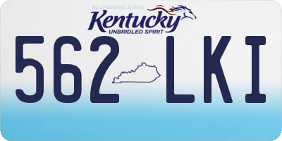 KY license plate 562LKI