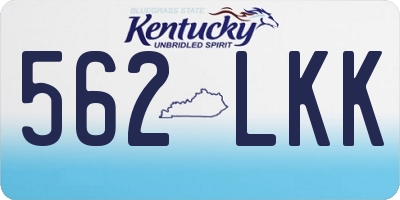 KY license plate 562LKK