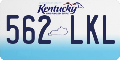 KY license plate 562LKL