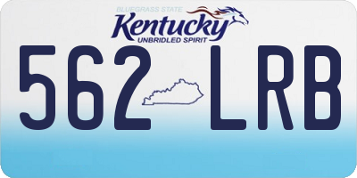 KY license plate 562LRB