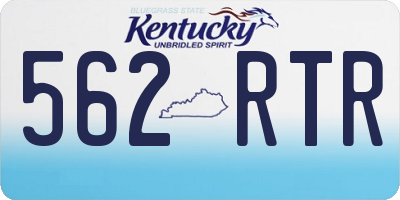 KY license plate 562RTR