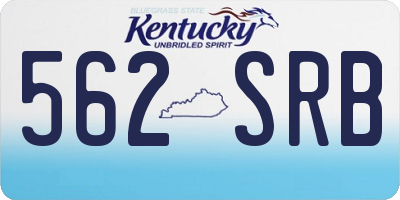 KY license plate 562SRB