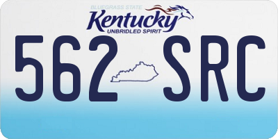 KY license plate 562SRC