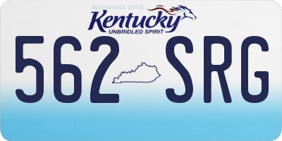 KY license plate 562SRG