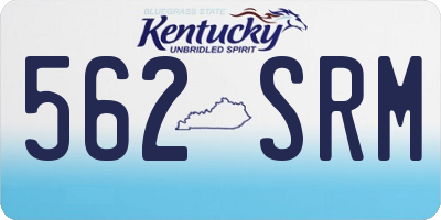 KY license plate 562SRM