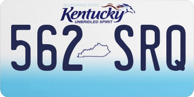 KY license plate 562SRQ