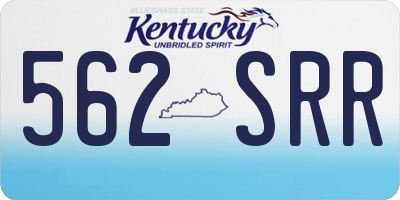 KY license plate 562SRR