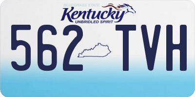 KY license plate 562TVH