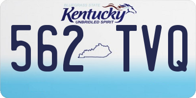 KY license plate 562TVQ