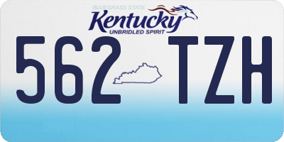 KY license plate 562TZH