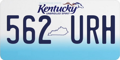 KY license plate 562URH