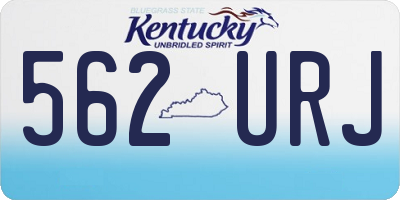 KY license plate 562URJ