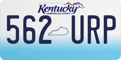 KY license plate 562URP
