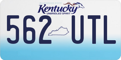 KY license plate 562UTL