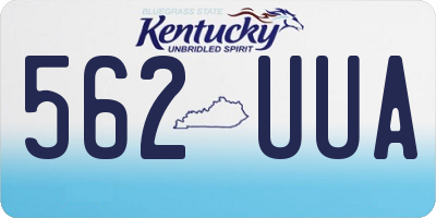 KY license plate 562UUA