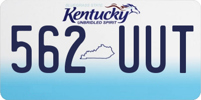 KY license plate 562UUT