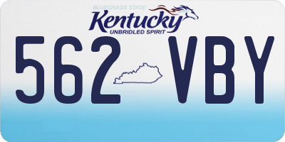 KY license plate 562VBY