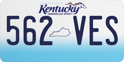 KY license plate 562VES