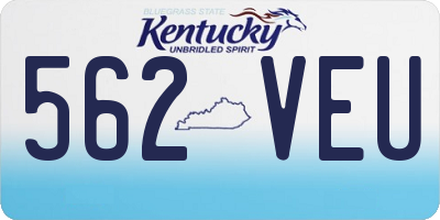KY license plate 562VEU