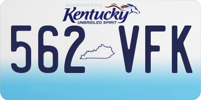 KY license plate 562VFK