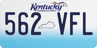 KY license plate 562VFL