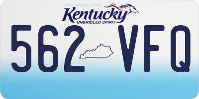 KY license plate 562VFQ