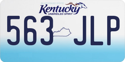 KY license plate 563JLP